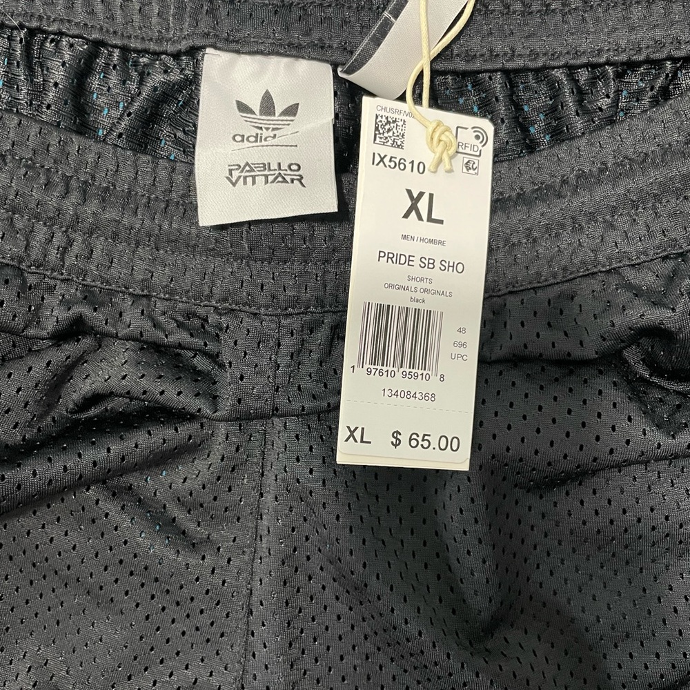 xl black adidas pabllo vittar shorts NWT - Picture 5 of 5